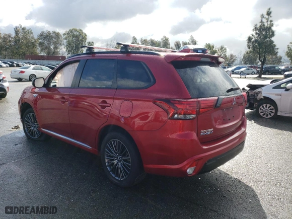 2022 Mitsubishi Outlander PHEV SEL with VIN JA4J2VA75NZ027876, listed as a Copart auction lot 46053043 with 17,589 mi miles. Bid and sale history available at carsss.com. Image 2.