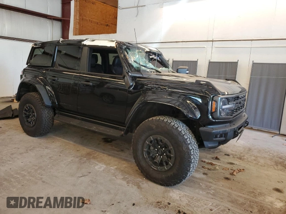 2024 Ford Bronco Raptor with VIN 1FMEE0RR7RLA82860, listed as a Copart auction lot 61794225 with 8,904 mi miles and Salvage title. Bid and sale history available at DreamBid. Image 4.