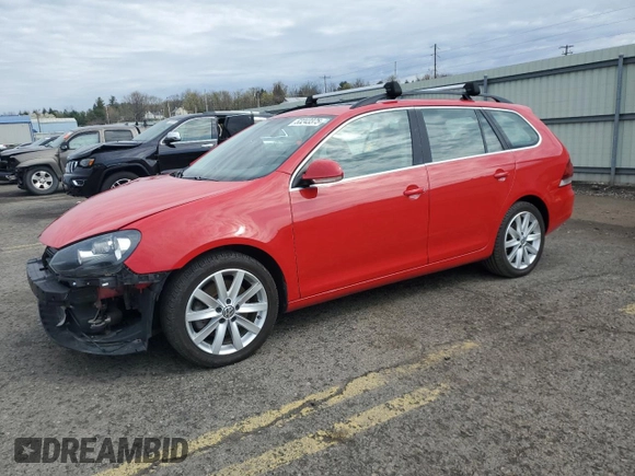 2014 Volkswagen Jetta SportWagen TDI with VIN 3VWML7AJ2EM625395, listed as a Copart auction lot 53243375 with 88,889 mi miles and Salvage Title. Bid and sale history available at carsss.com. Image 1.