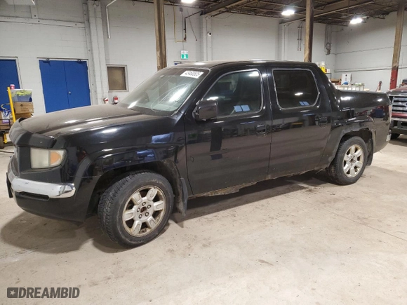 2007 Honda Ridgeline RTL w/Leather with VIN 2HJYK16527H005353, listed as a Copart auction lot 43468505 with 0 mi miles and Clean Title. Bid and sale history available at carsss.com. Image 1.