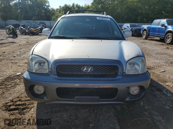 2003 Hyundai Santa Fe GLS with VIN KM8SC13E13U535411, listed as a Copart auction lot 72183444 with 189,961 mi miles and Salvage Title. Bid and sale history available at carsss.com. Image 5.
