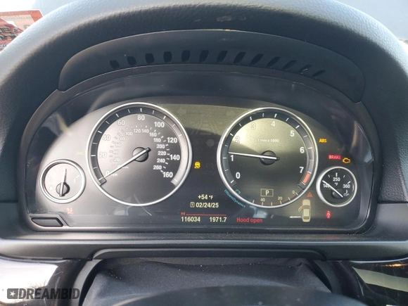 2016 BMW 5 Series 528i xDrive with VIN WBA5A7C57GG149555, listed as a Copart auction lot 46256385 with 116,034 mi miles and Salvage Title. Bid and sale history available at carsss.com. Image 9.