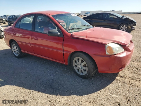 2004 Kia Rio with VIN KNADC125946285319, listed as a Copart auction lot 49844415 with 86,272 mi miles and Salvage Title. Bid and sale history available at carsss.com. Image 4.