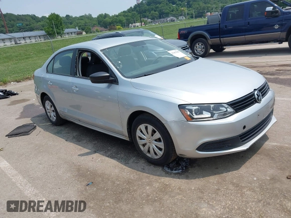 2013 Volkswagen Jetta S with VIN 3VW2K7AJ1DM398273, listed as a IAAI auction lot 42467085 with 109,453 mi miles and . Bid and sale history available at DreamBid. Image 1.