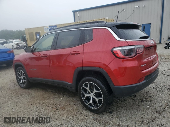 2024 Jeep Compass Limited с VIN 3C4NJDCN9RT138069, выставлен на аукционе Copart как лот 58760815 с пробегом 24 961 миль миль и Чистый • Clean title. История ставок и продаж доступна на DreamBid. Изображение 2.