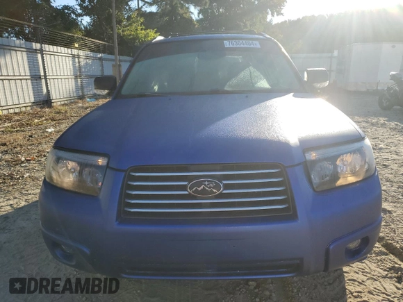 2006 Subaru Forester 2.5 X w/Premium Pkg with VIN JF1SG65626G720054, listed as a Copart auction lot 76304404 with 122,577 mi miles and Salvage Title. Bid and sale history available at carsss.com. Image 5.