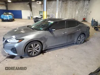 2020 Nissan Maxima SV with VIN 1N4AA6CV4LC370792, listed as a Copart auction lot 44363305 with 48,356 mi miles and Salvage Title. Bid and sale history available at carsss.com. Image 1.