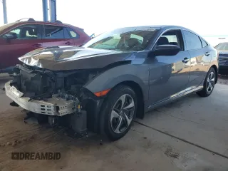 2020 Honda Civic LX with VIN 19XFC2F68LE002373, listed as a Copart auction lot 63607835 with 70,728 mi miles and Salvage title. Bid and sale history available at DreamBid. Image 1.
