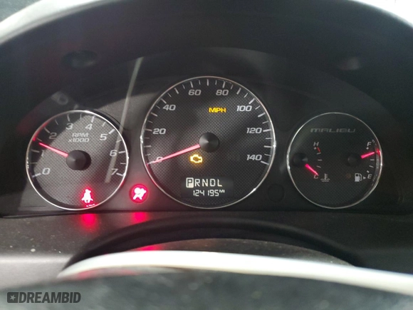2007 Chevrolet Malibu LT w/2LT with VIN 1G1ZT58N37F172907, listed as a Copart auction lot 46429295 with 124,195 mi miles and Salvage Title. Bid and sale history available at carsss.com. Image 9.