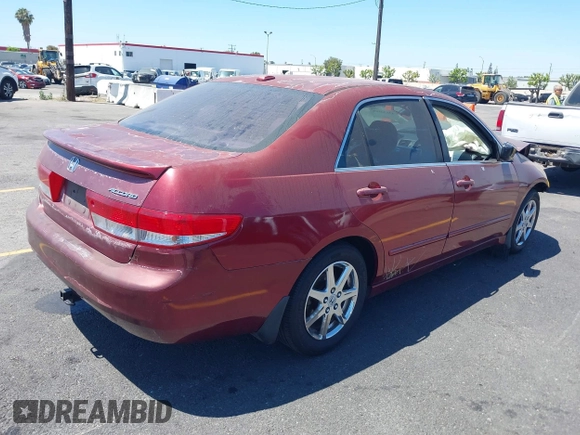 2004 Honda Accord EX with VIN 1HGCM665X4A037257, listed as a IAAI auction lot 42630108 with Not provided miles and . Bid and sale history available at DreamBid. Image 4.