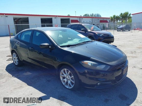 2013 Dodge Dart SXT with VIN 1C3CDFBA9DD344620, listed as a IAAI auction lot 41675513 with 70,624 mi miles. Bid and sale history available at carsss.com. Image 1.