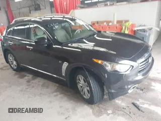 2016 Infiniti QX70 with VIN JN8CS1MW6GM752420, listed as a IAAI auction lot 42509091 with 55,196 mi miles and . Bid and sale history available at DreamBid. Image 1.
