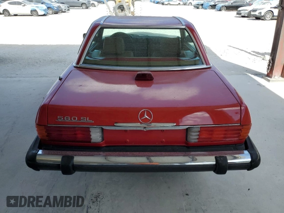 1987 Mercedes-Benz 560 Series 560SL with VIN WDBBA48D8HA056549, listed as a Copart auction lot 54720495 with 157,724 mi miles and Clean Title. Bid and sale history available at carsss.com. Image 10.