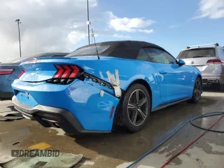 2024 Ford Mustang EcoBoost with VIN 1FAGP8UH8R5114617, listed as a Copart auction lot 74425134 with 0 mi miles and Salvage Title. Bid and sale history available at carsss.com. Image 3.