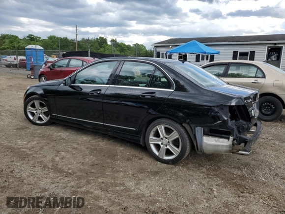 2011 Mercedes-Benz C 300 Sport with VIN WDDGF8BB0BR137356, listed as a Copart auction lot 55791515 with 200,119 mi miles and Salvage title. Bid and sale history available at DreamBid. Image 2.