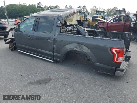 2016 Ford F-150 XLT with VIN 1FTEW1C86GFA28744, listed as a Copart auction lot 55094845 with 23,586 mi miles and Salvage title. Bid and sale history available at DreamBid. Image 2.