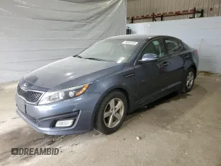 2015 Kia Optima LX with VIN 5XXGM4A75FG381499, listed as a Copart auction lot 56933455 with 161,586 mi miles and Salvage title. Bid and sale history available at DreamBid. Image 1.