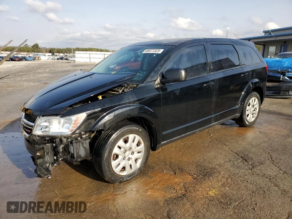 2014 Dodge Journey SE with VIN 3C4PDCAB5ET160003, listed as a Copart auction lot 88977325 with 144,305 mi miles and Salvage Title. Bid and sale history available at carsss.com. Image 1.