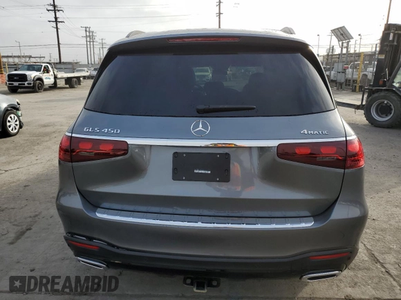 2024 Mercedes-Benz GLS 450 with VIN 4JGFF5KE5RB173752, listed as a Copart auction lot 82844094 with 1,631 mi miles and Salvage Title. Bid and sale history available at DreamBid. Image 6.