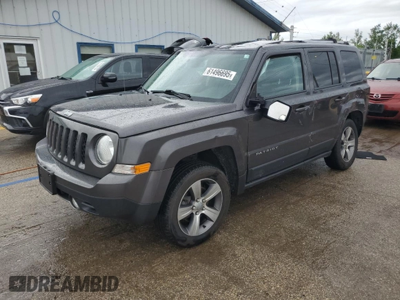 2017 Jeep Patriot High Altitude with VIN 1C4NJRFB5HD107873, listed as a Copart auction lot 61496695 with 106,391 mi miles and Salvage title. Bid and sale history available at DreamBid. Image 1.