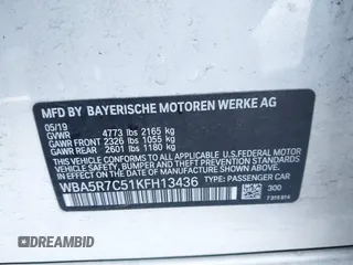2019 BMW 3 Series 330i xDrive with VIN WBA5R7C51KFH13436, listed as a IAAI auction lot 41674961 with 40,672 mi miles. Bid and sale history available at carsss.com. Image 9.