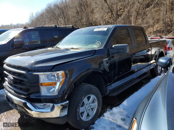 2021 Ford F-150 XL with VIN 1FTFW1ED0MFB39526, listed as a Copart auction lot 47101325 with 65,581 mi miles and Salvage Title. Bid and sale history available at carsss.com. Image 1.