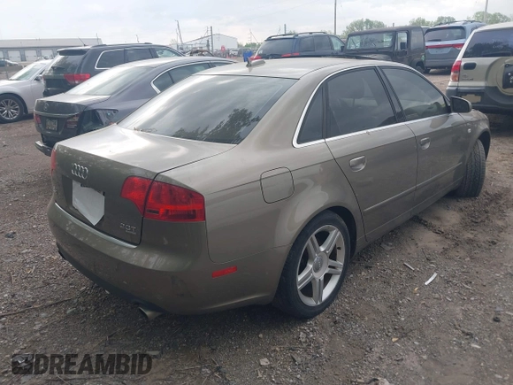 2006 Audi A4 2.0T with VIN WAUDF78E16A015762, listed as a IAAI auction lot 42144369 with 107,403 mi miles. Bid and sale history available at carsss.com. Image 4.