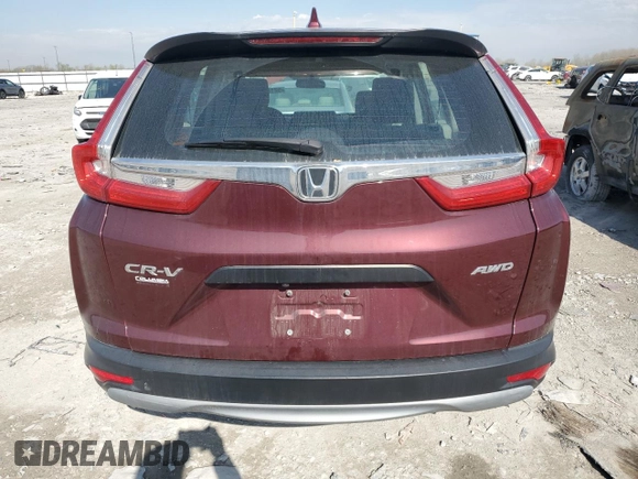 2018 Honda CR-V LX with VIN 2HKRW6H37JH214172, listed as a Copart auction lot 52156335 with 64,952 mi miles and Salvage Title. Bid and sale history available at DreamBid. Image 6.