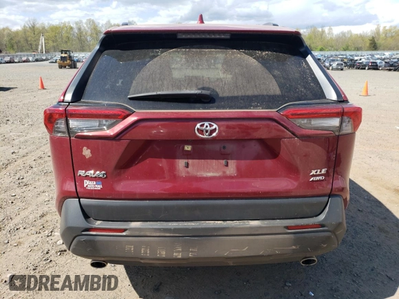 2019 Toyota RAV4 with VIN NJ1457E, listed as a Copart auction lot 50837324 with 44,266 mi miles and Salvage title. Bid and sale history available at DreamBid. Image 6.