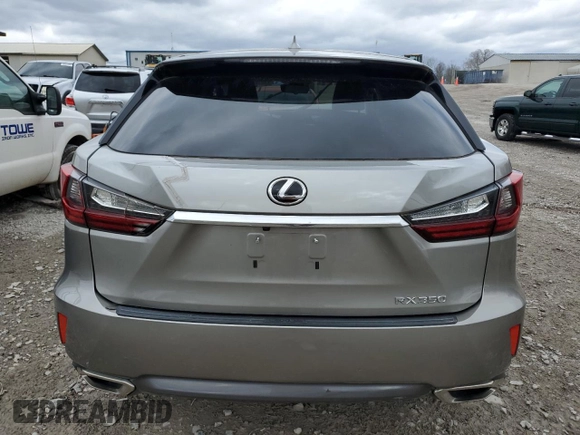 2017 Lexus RX with VIN 2T2ZZMCA7HC078913, listed as a Copart auction lot 49318035 with 54,913 mi miles and Salvage Title. Bid and sale history available at carsss.com. Image 6.