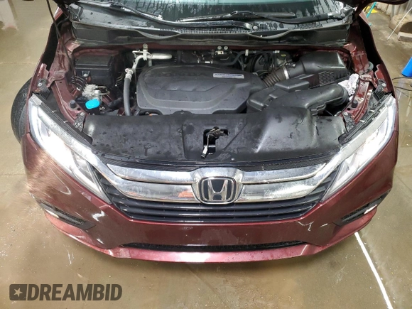 2018 Honda Odyssey EX-L with VIN 5FNRL6H79JB097107, listed as a Copart auction lot 50604315 with 78,093 mi miles and Salvage Title. Bid and sale history available at carsss.com. Image 12.