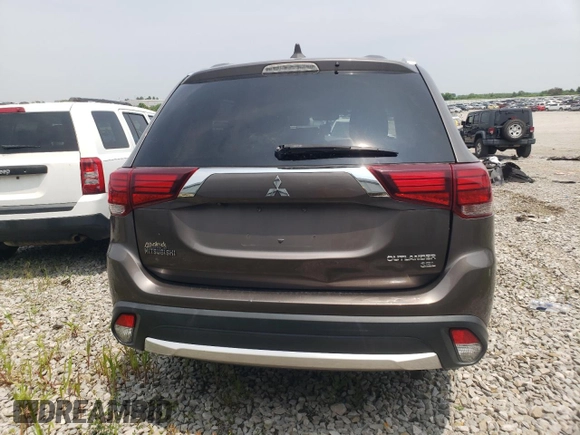2017 Mitsubishi Outlander SE with VIN JA4AD3A39HZ049072, listed as a Copart auction lot 60809555 with 129,597 mi miles and Salvage title. Bid and sale history available at DreamBid. Image 6.
