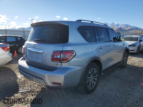 2018 Nissan Armada SL z VIN JN8AY2NC2J9556940, wystawiony jako Copart lot #85341904 z przebiegiem 133 725 mil mil oraz Szkoda całkowita • Salvage title. Historia ofert i sprzedaży dostępna na DreamBid. Obrazek 3.