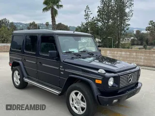 2002 Mercedes-Benz G-Class with VIN WDCYR49E72X133986, listed as a Copart auction lot 54624435 with 138,597 mi miles and Salvage Title. Bid and sale history available at carsss.com. Image 1.