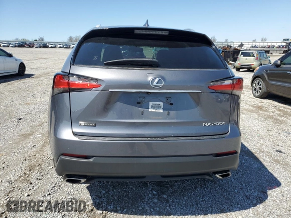 2017 Lexus NX 200t with VIN JTJYARBZ1H2070216, listed as a Copart auction lot 52200465 with 90,668 mi miles and Salvage title. Bid and sale history available at DreamBid. Image 6.
