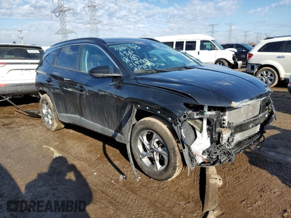2024 Hyundai Tucson SEL with VIN KM8JBCDE7RU319788, listed as a Copart auction lot 46882775 with 13,206 mi miles and Salvage Title. Bid and sale history available at carsss.com. Image 4.