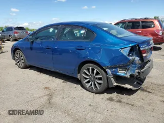2015 Honda Civic EX-L with VIN 2HGFB2F90FH546468, listed as a Copart auction lot 55102285 with 155,412 mi miles and Salvage Title. Bid and sale history available at DreamBid. Image 2.