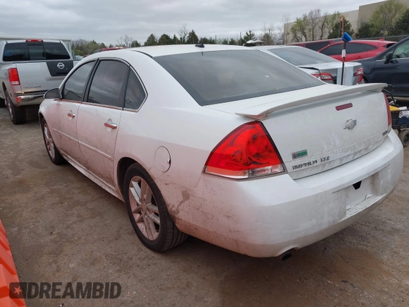 2013 Chevrolet Impala LTZ with VIN 2G1WC5E34D1152402, listed as a IAAI auction lot 41838035 with 214,088 mi miles and . Bid and sale history available at DreamBid. Image 3.