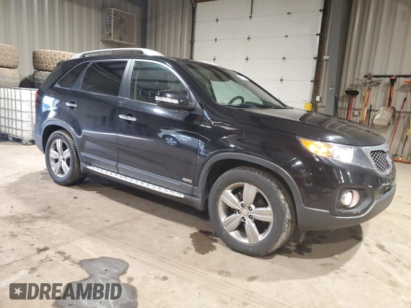 2012 Kia Sorento EX with VIN 5XYKUDA27CG281054, listed as a Copart auction lot 46639705 with 129,816 mi miles and Salvage Title. Bid and sale history available at carsss.com. Image 4.