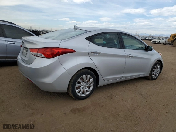 2012 Hyundai Elantra GLS with VIN KMHDH4AE1CU406146, listed as a Copart auction lot 50930485 with 164,825 mi miles and Clean Title. Bid and sale history available at carsss.com. Image 3.