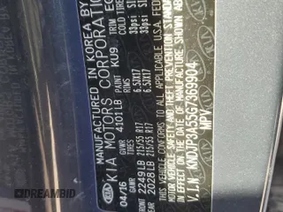 2016 Kia Soul + with VIN KNDJP3A55G7369904, listed as a Copart auction lot 75545644 with 58,224 mi miles and Salvage Title. Bid and sale history available at carsss.com. Image 13.
