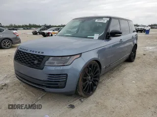 2018 Land Rover Range Rover z VIN SALGS5RE8JA507544, wystawiony jako Copart lot #48494155 z przebiegiem 96 628 mil mil oraz Czysty tytuł • Clean title. Historia ofert i sprzedaży dostępna na DreamBid. Obrazek 1.