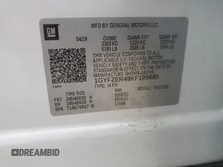 2019 Cadillac XT4 FWD Sport z VIN 1GYFZER49KF199885, wystawiony jako Copart lot #56836895 z przebiegiem 58 486 mil mil oraz Szkoda całkowita • Salvage title. Historia ofert i sprzedaży dostępna na DreamBid. Obrazek 13.