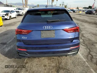 2021 Audi Q3 S line Premium Plus with VIN WA1EECF3XM1053860, listed as a Copart auction lot 37636673 with 28,207 mi miles. Bid and sale history available at carsss.com. Image 6.