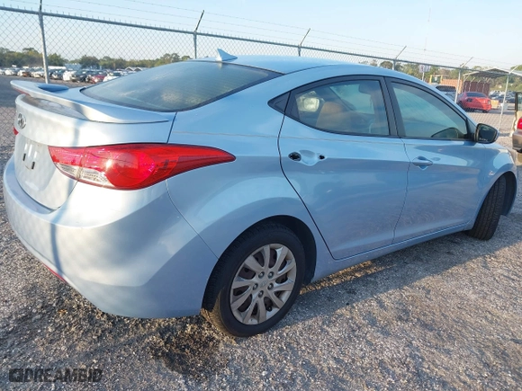 2012 Hyundai Elantra GLS with VIN KMHDH4AE8CU263602, listed as a IAAI auction lot 41898235 with 152,878 mi miles. Bid and sale history available at carsss.com. Image 4.