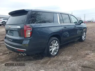 2021 Chevrolet Suburban High Country with VIN 1GNSKGKL9MR184740, listed as a IAAI auction lot 41509373 with 67,979 mi miles. Bid and sale history available at carsss.com. Image 4.