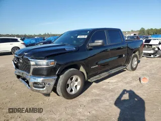 2025 Ram 1500 Big Horn with VIN 1C6RRFFG0SN509944, listed as a Copart auction lot 46915785 with 14,997 mi miles and Salvage Title. Bid and sale history available at carsss.com. Image 1.