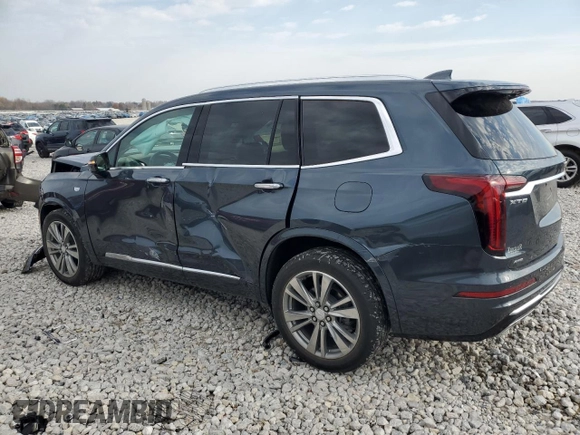 2021 Cadillac XT6 Premium Luxury with VIN 1GYKPFRS8MZ132642, listed as a Copart auction lot 77756874 with 33,415 mi miles and Non repairable. Bid and sale history available at DreamBid. Image 2.