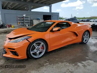 2023 Chevrolet Corvette 2LT with VIN 1G1YB3D45P5105635, listed as a Copart auction lot 59577785 with 16,595 mi miles and Salvage title. Bid and sale history available at DreamBid. Image 1.