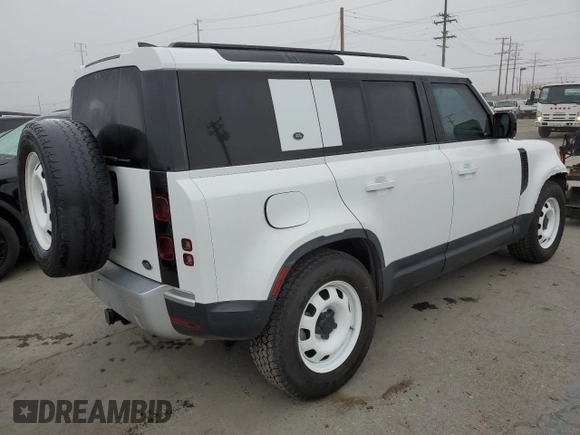 2021 Land Rover Defender S with VIN SALEJ7RX9M2038129, listed as a Copart auction lot 83840574 with 88,105 mi miles and Salvage title. Bid and sale history available at DreamBid. Image 3.